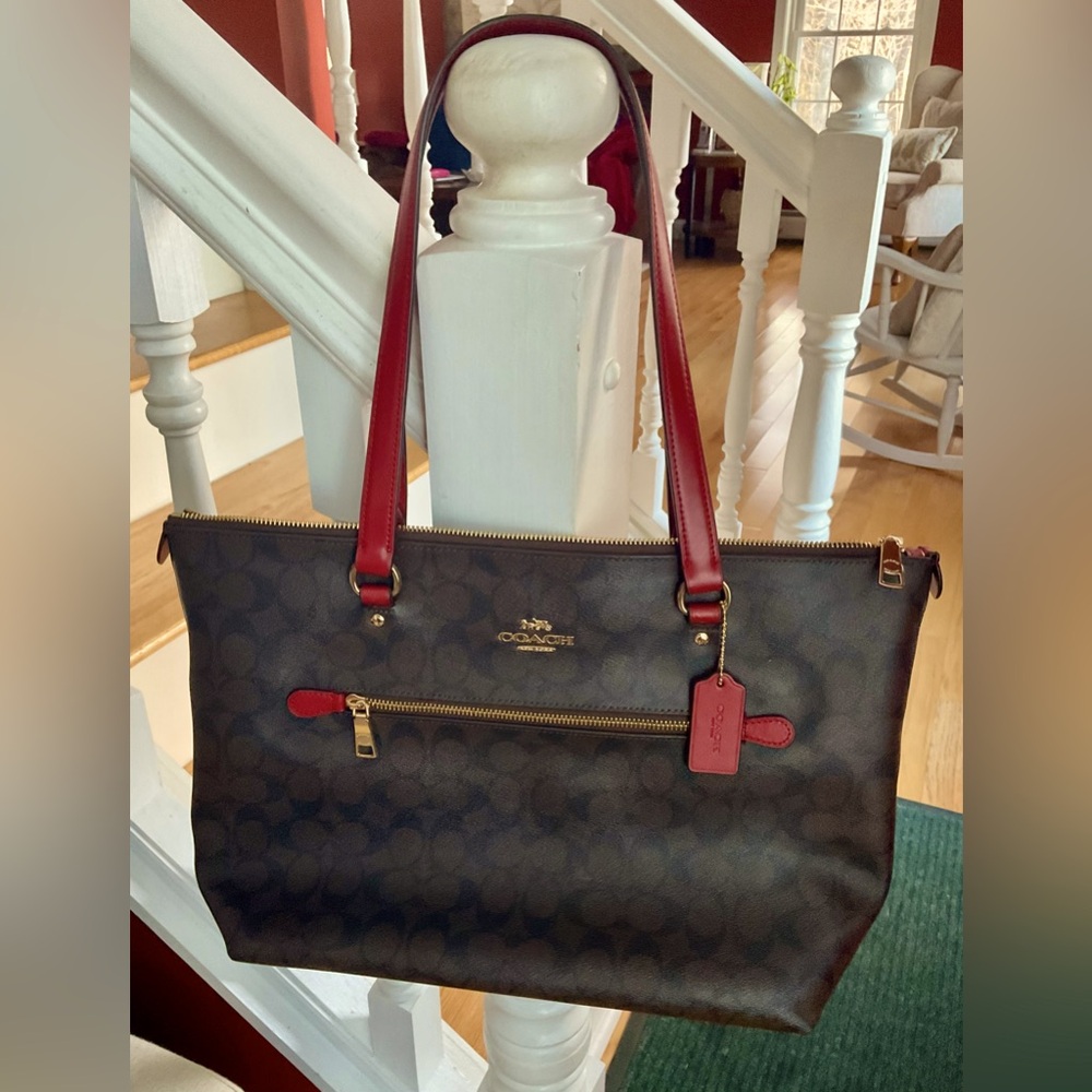 Coach leather tote